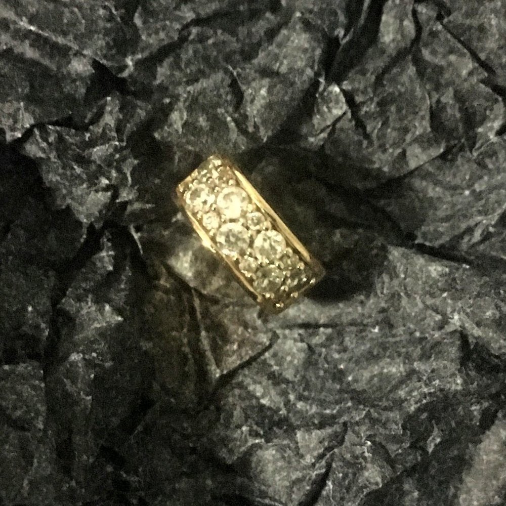 PANDORA Clear Pavé Clip Charm - Rose Gold